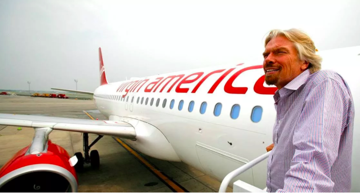 Grounded: Sir Richard Branson has expressed surprise at the erasure of the Virgin America brand