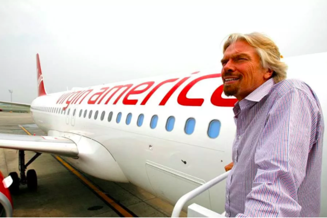 Grounded: Sir Richard Branson has expressed surprise at the erasure of the Virgin America brand