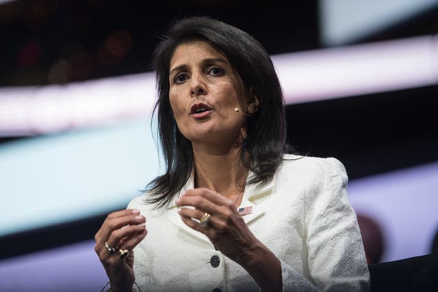 US Ambassador to the UN Nikki Haley receives rapturous applause at AIPAC meeting in 2017