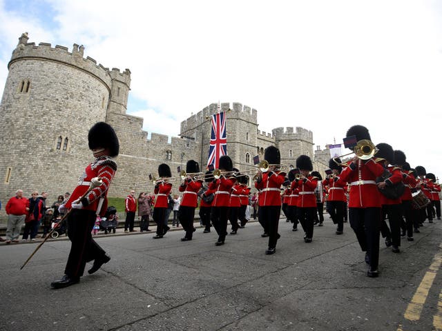 The Changing of the Guard outside Windsor Castle