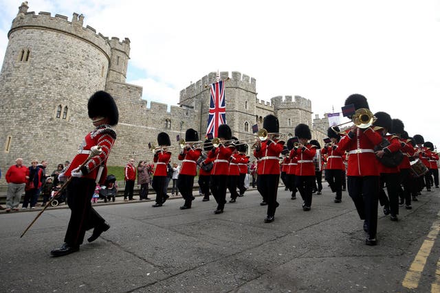The Changing of the Guard outside Windsor Castle