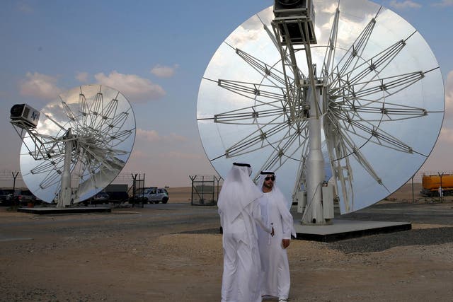 The Mohammed bin Rashid Al Maktoum Solar Park in Dubai