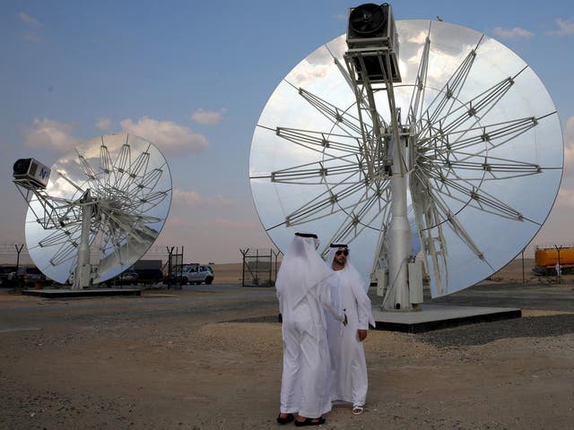 The Mohammed bin Rashid Al Maktoum Solar Park in Dubai