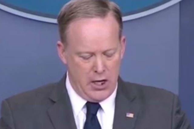 Mr Spicer has vigorously defended the President, and it has sometimes been a hard job