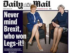 Daily Mail sparks outrage over story comparing May and Sturgeon's legs