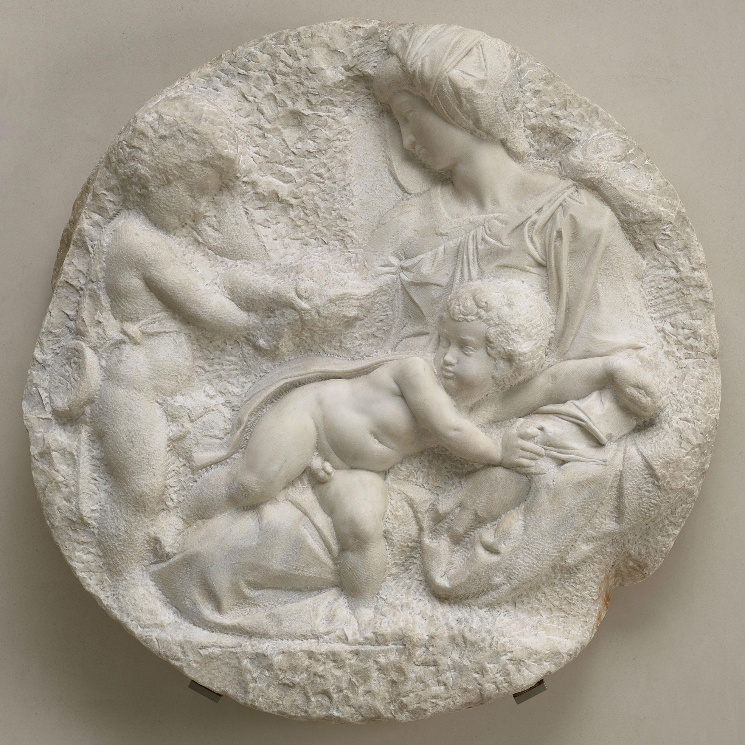 Michelangelo's 'The Virgin and Child with the Infant St John' was bequeathed to the Royal Academy by Sir George Beaumont in 1830