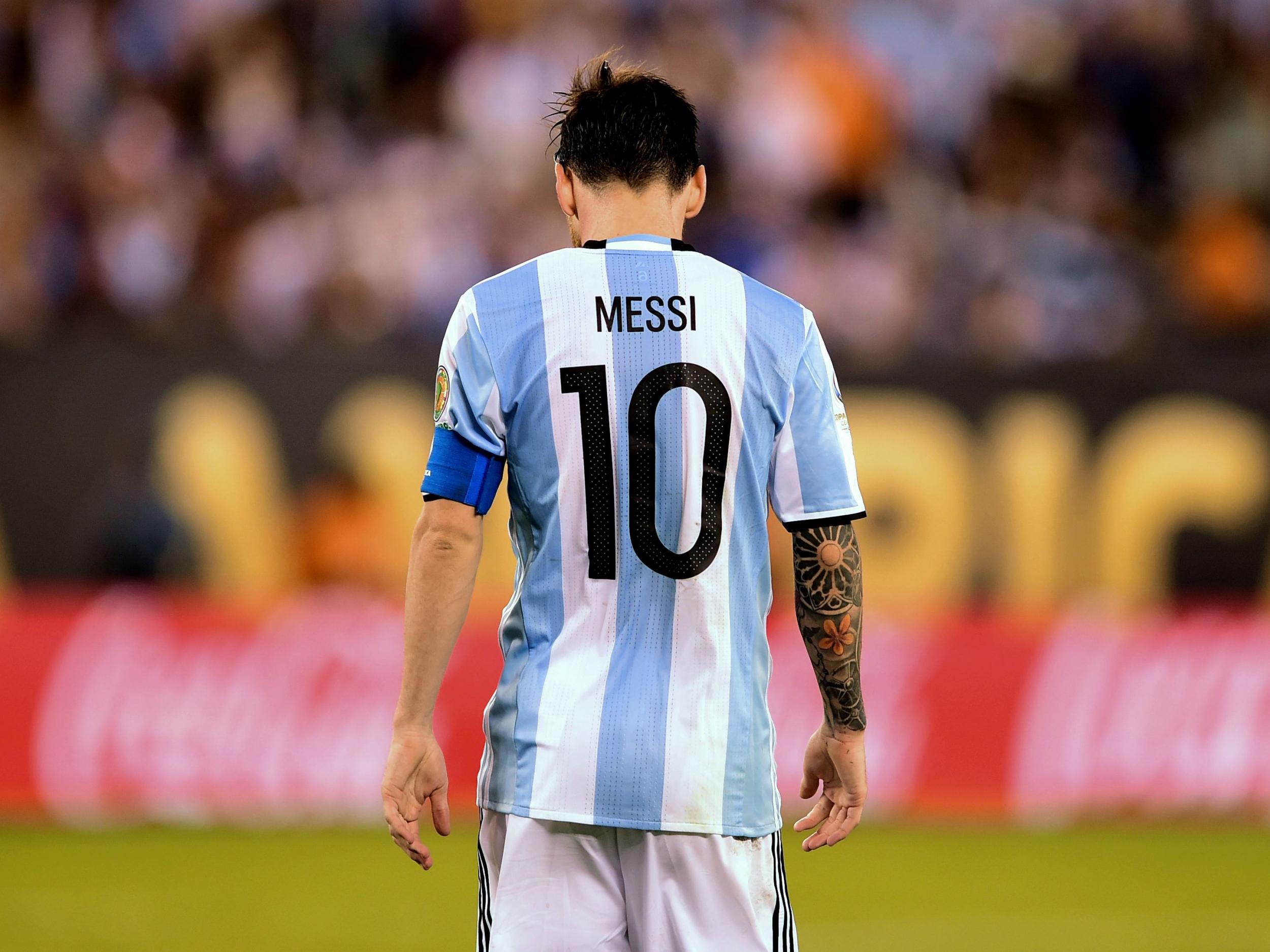 Messi will miss four of Argentina's five remaining qualifying games