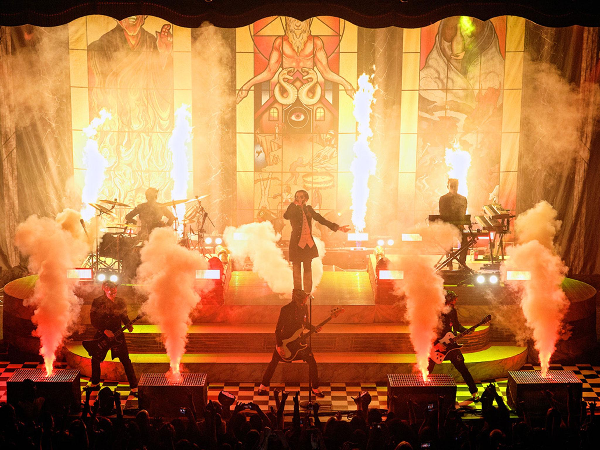 Ghost performing at the O2 Forum, London on 26th March, 2017