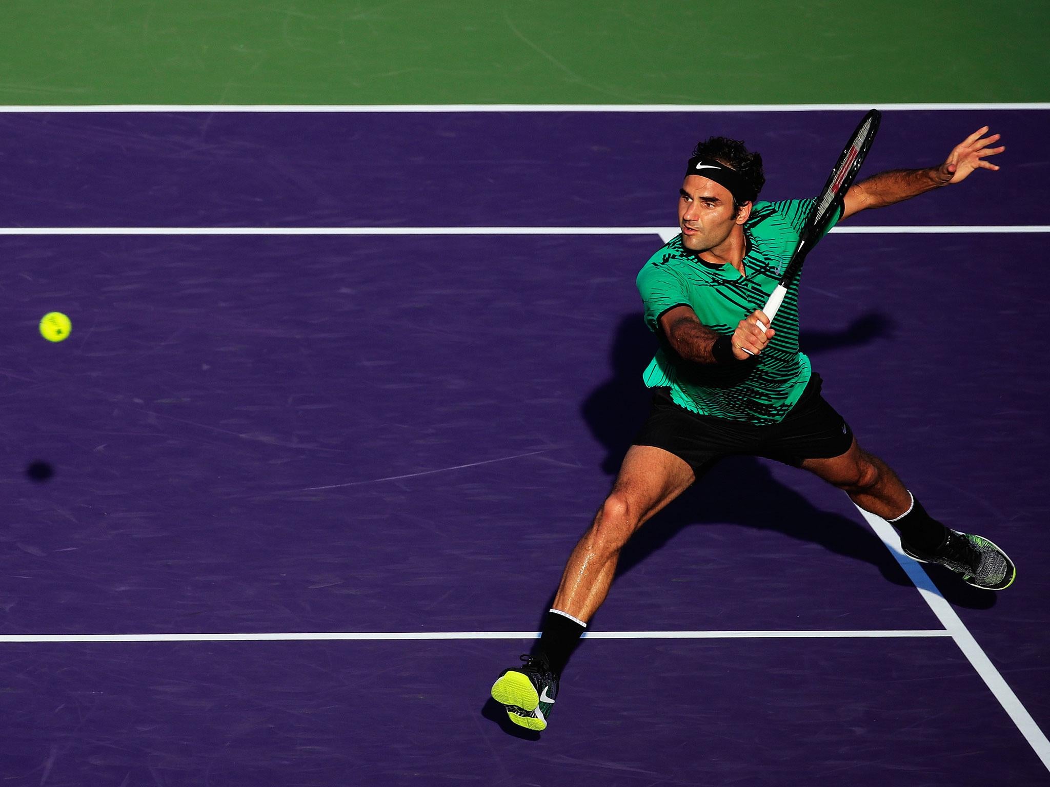 Roger Federer continued his fine form in 2017