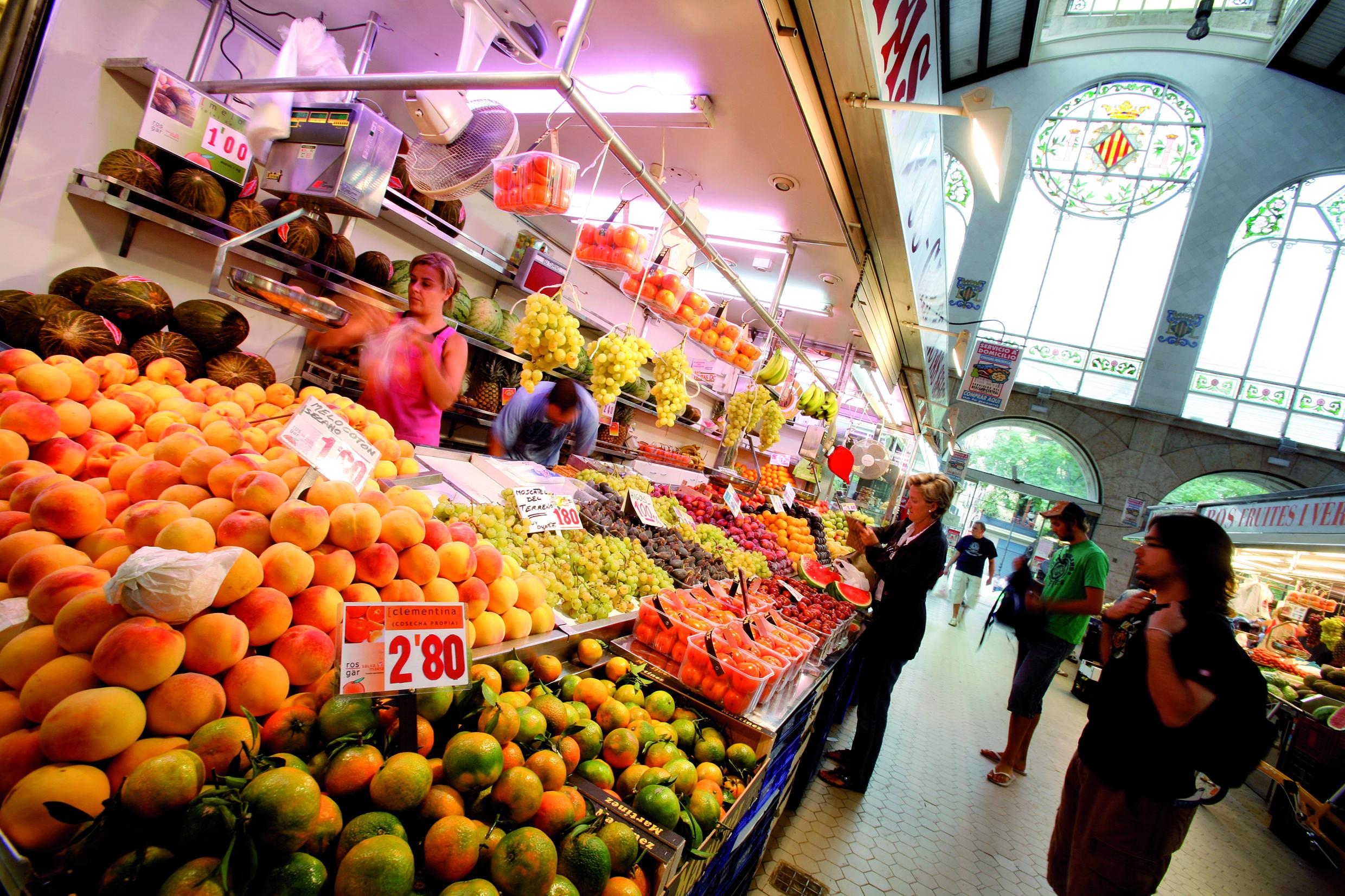 Scour the Central Market for foodie treats, then settle down for a quick lunch (Visit Valencia)