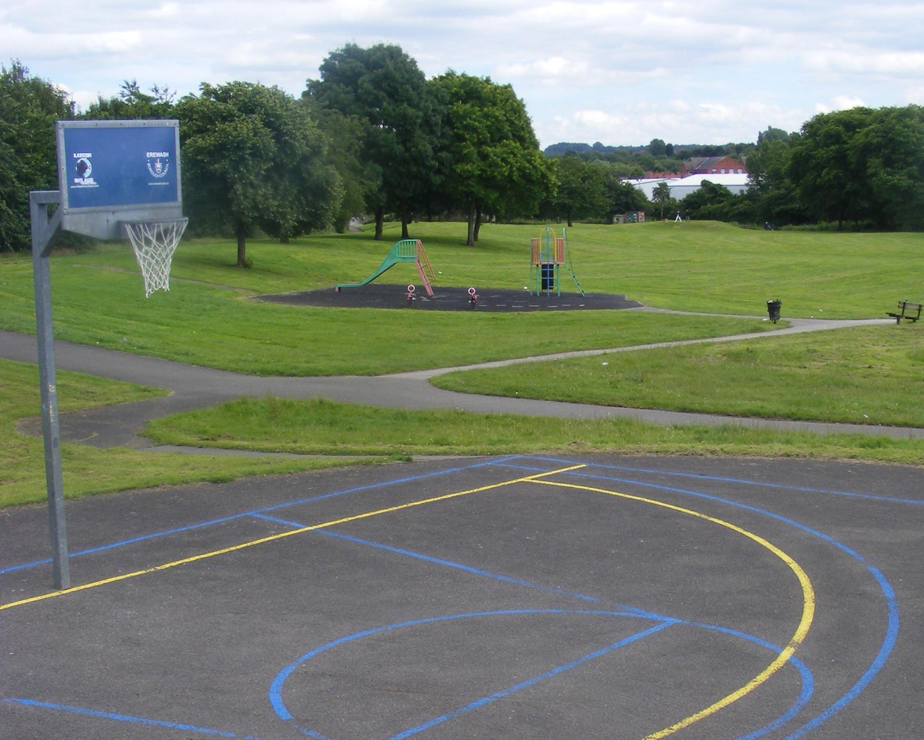 Hoop dreams: a playground now resides where Ilkeston Town – axed by Beeching – once stood