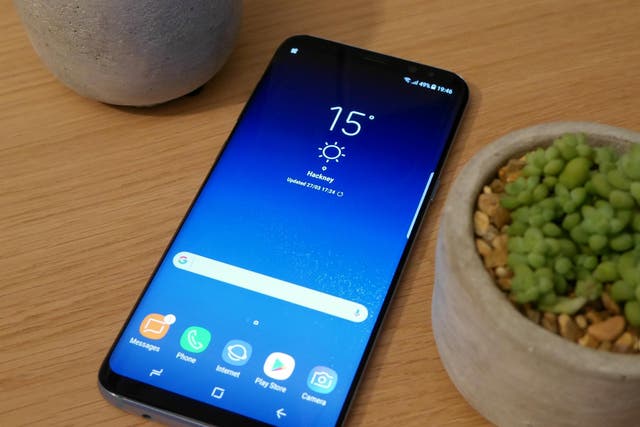 The S8 has a dedicated Bixby button, but that can be reconfigured to launch Google Assistant instead
