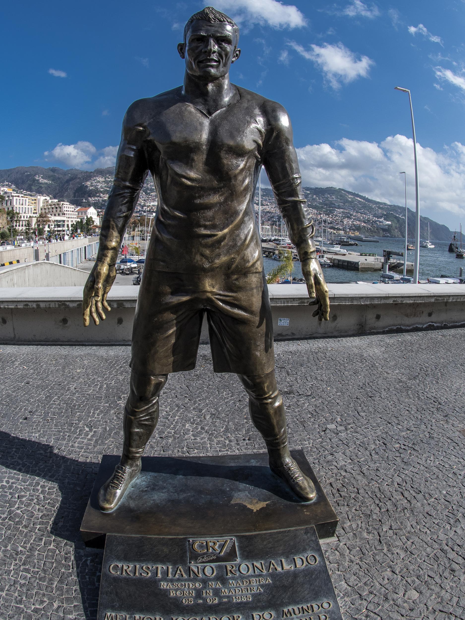 Cristiano Ronaldo Statue In Madeira - Goimages Wire