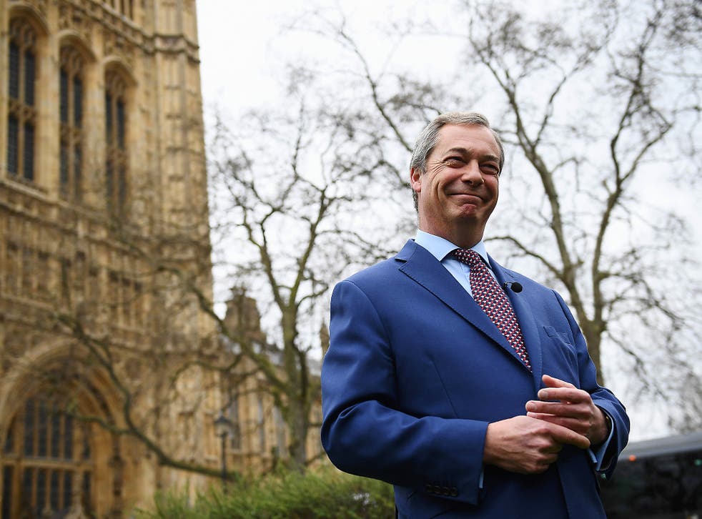 ‘There’ll be lots of arguments and debates over the next two years but we are leaving,’ Farage told the BBC outside Parliament