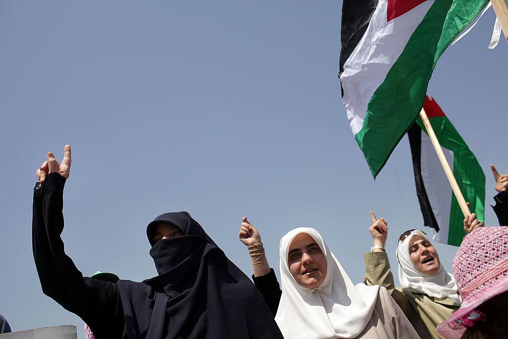 Women participate in a rally in the Jordanian capital of Amman in this file photo from July 8 2011
