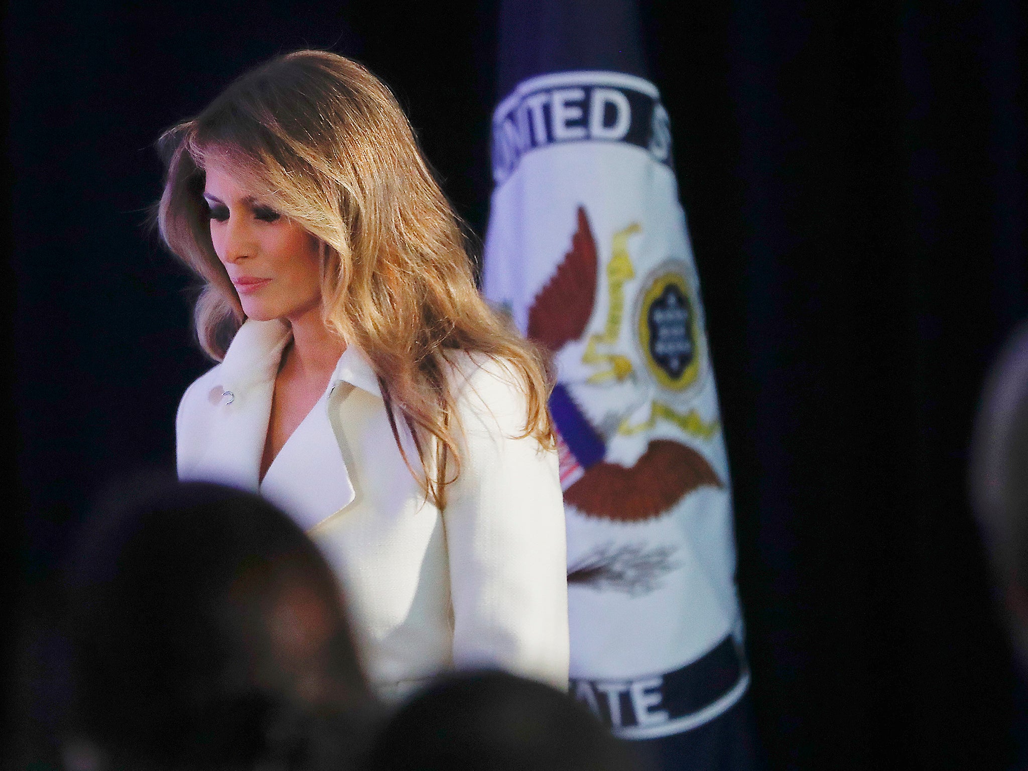 The First Lady is currently living separately from Donald Trump