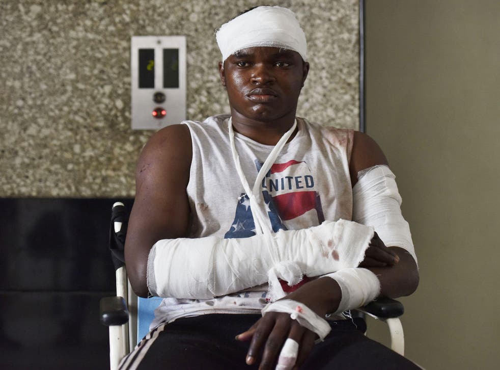 Student Endurance Amarawa was caught up in the violence