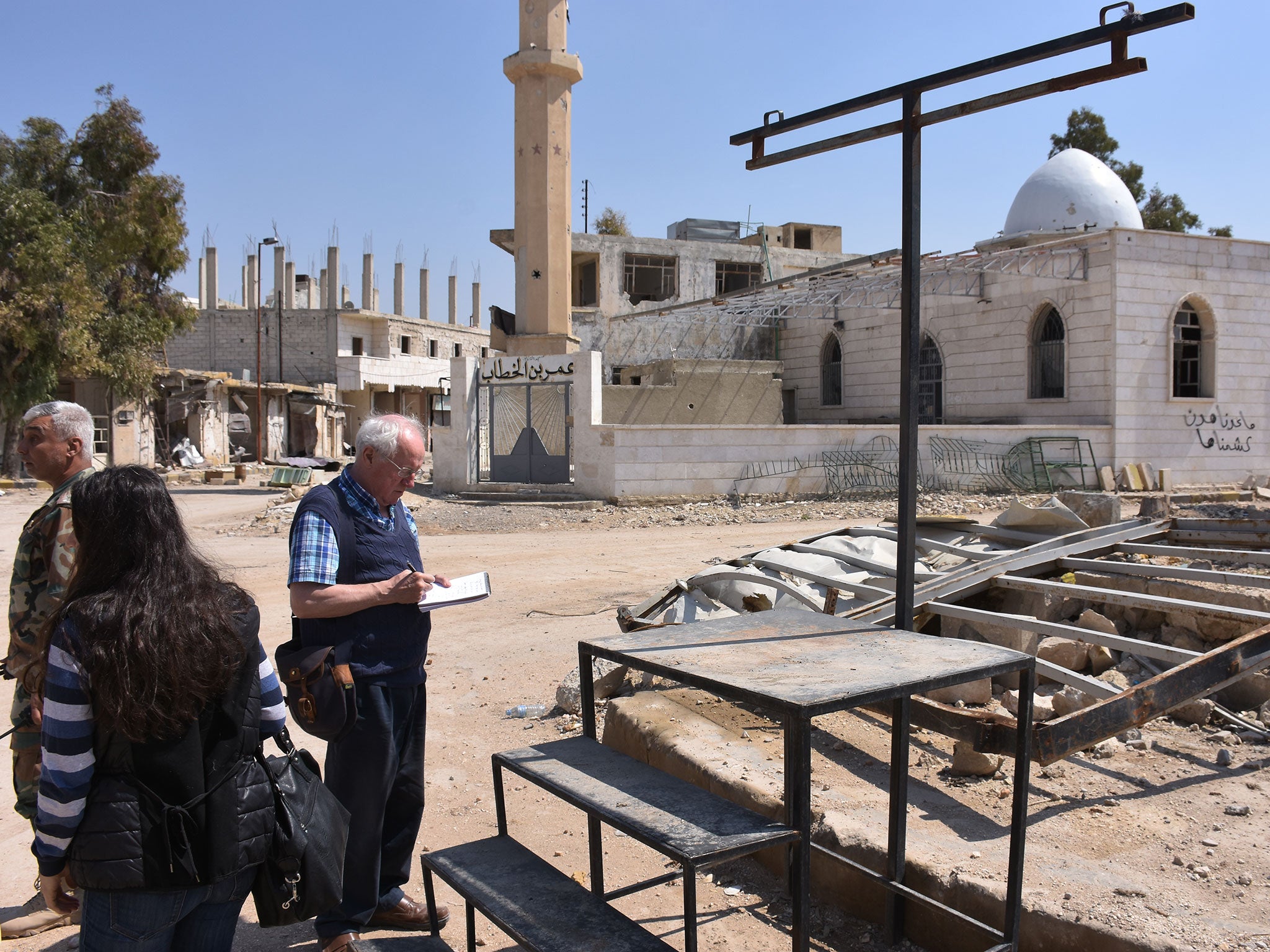Robert Fisk reports from the front line in Tader, Syria