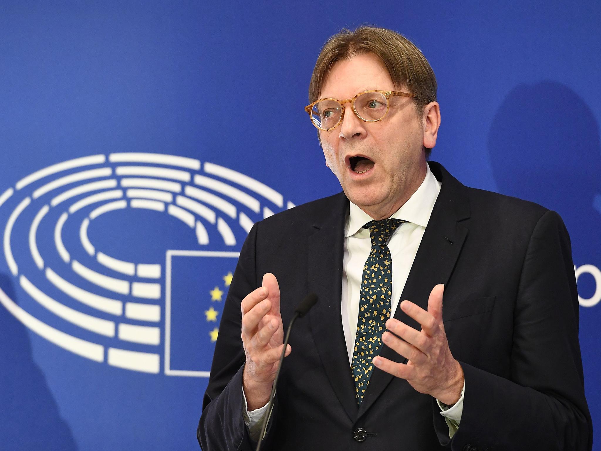 European Parliament's lead on Brexit Guy Verhofstadt
