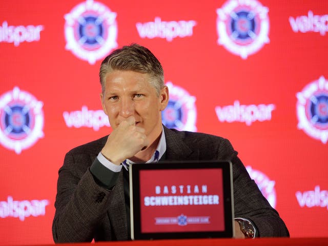 Bastian Schweinsteiger is unveiled as Chicago Fire's latest signing