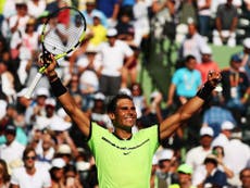 Nadal keeps hopes of maiden Miami Open title alive with over Sock