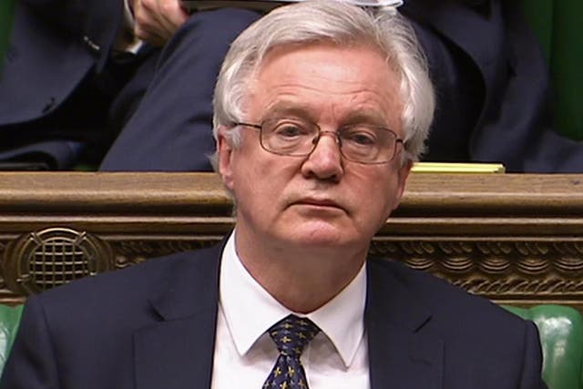 Brexit Secretary David Davis confirmed thousands of laws would be replaced via statutory instrument 
