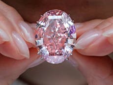 'Pink Star' diamond sells for world record £57m in Hong Kong auction