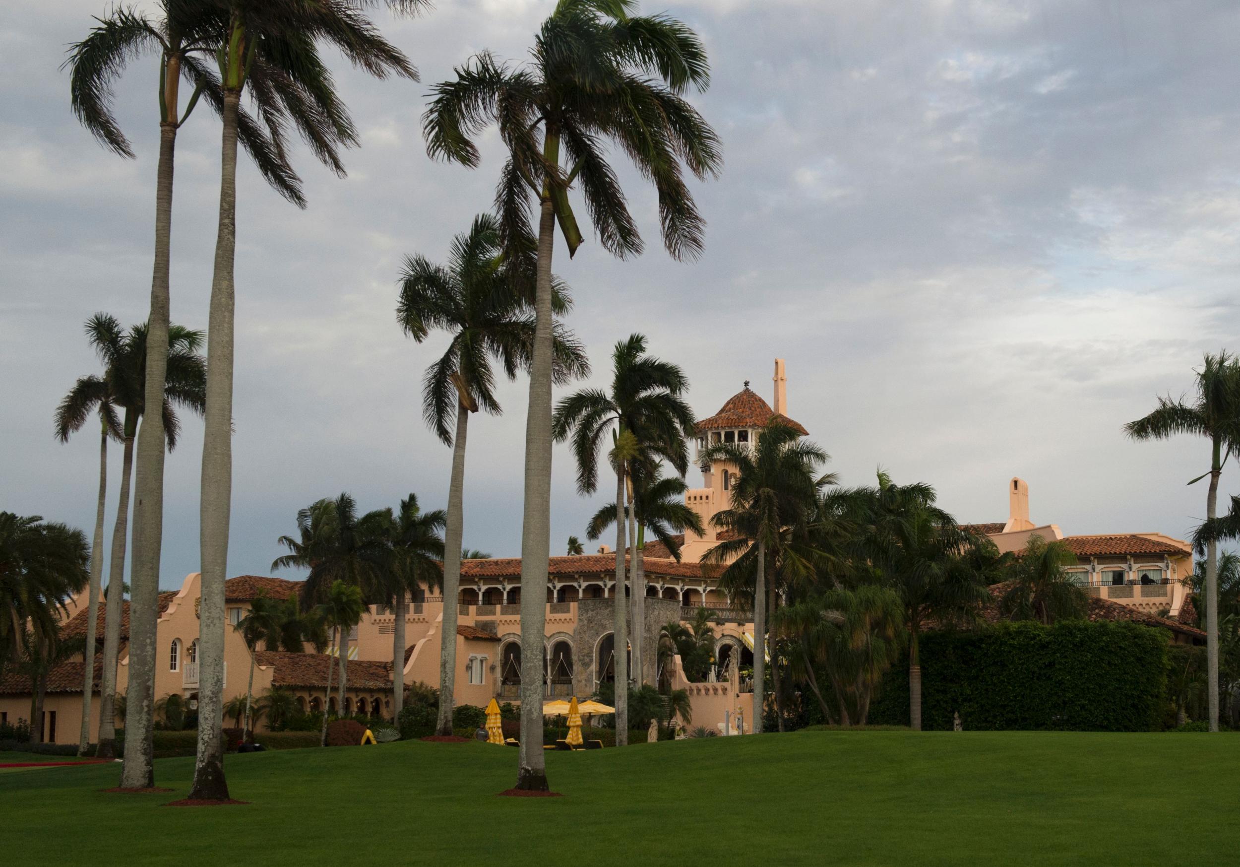 Mr Trump's Palm Beach resort could be partially submerged as water rises