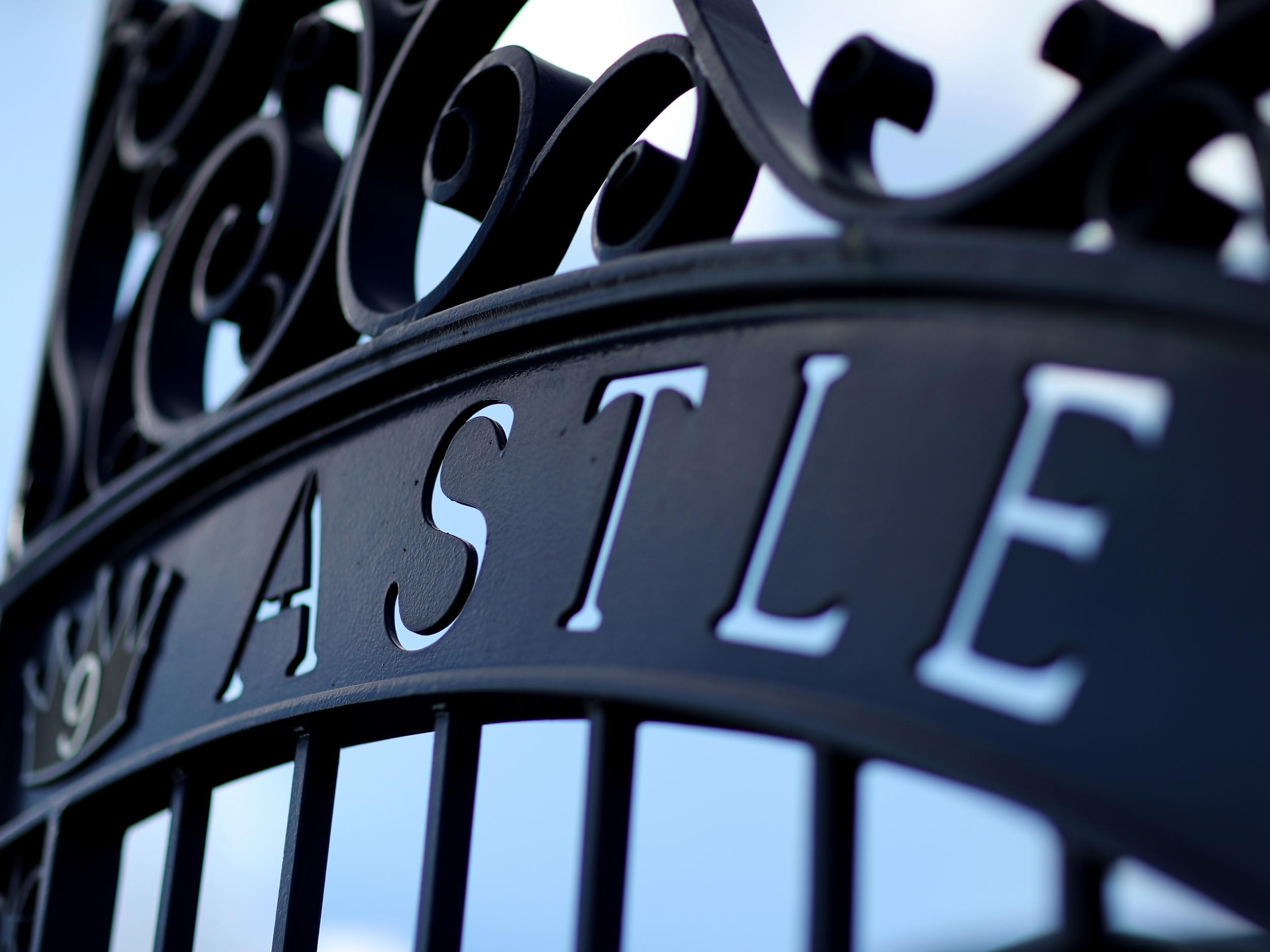 Gates outside West Brom's ground commemorate the late Astle
