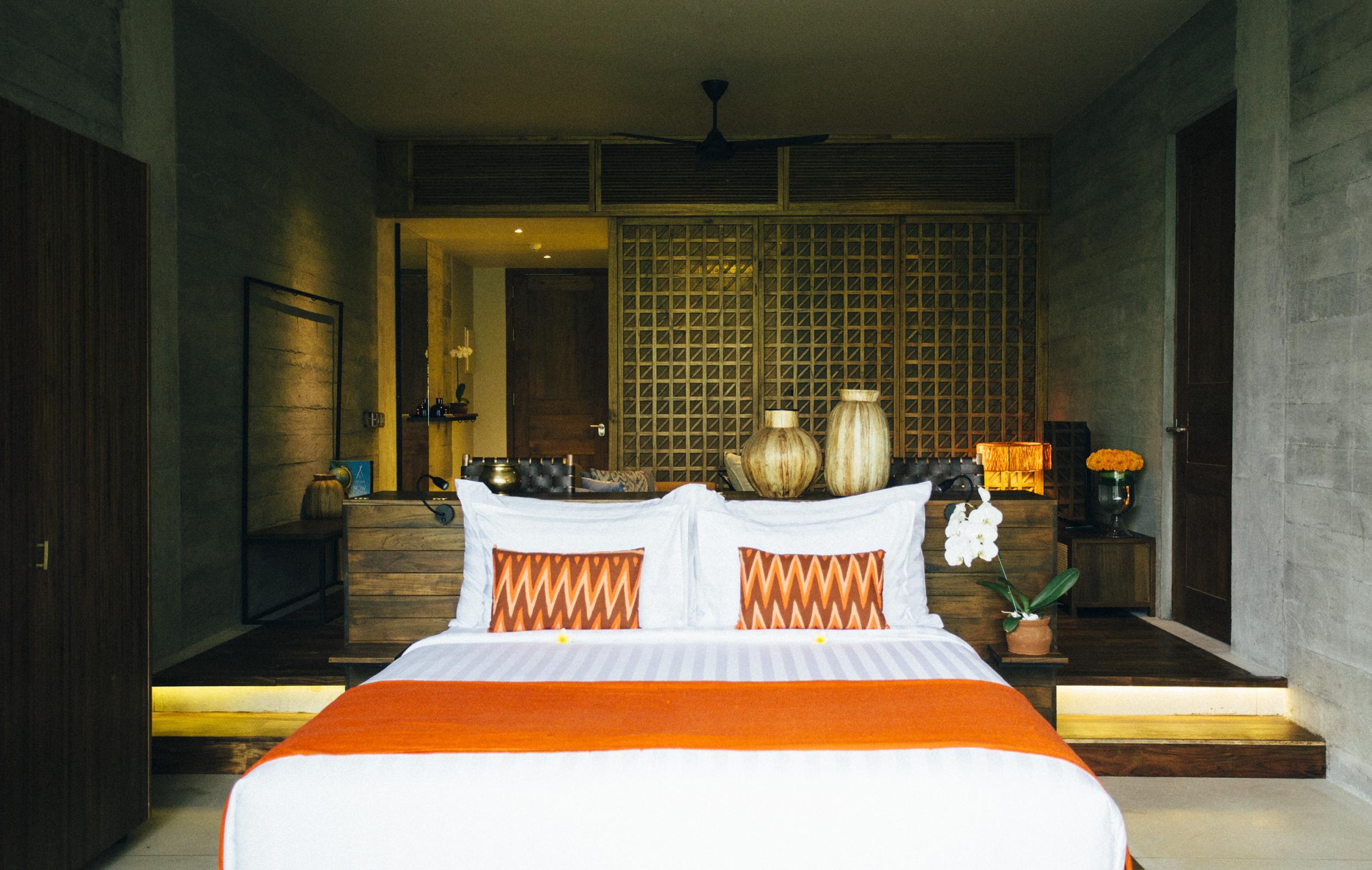 The rooms are as sumptuous as you'd expect for Bali