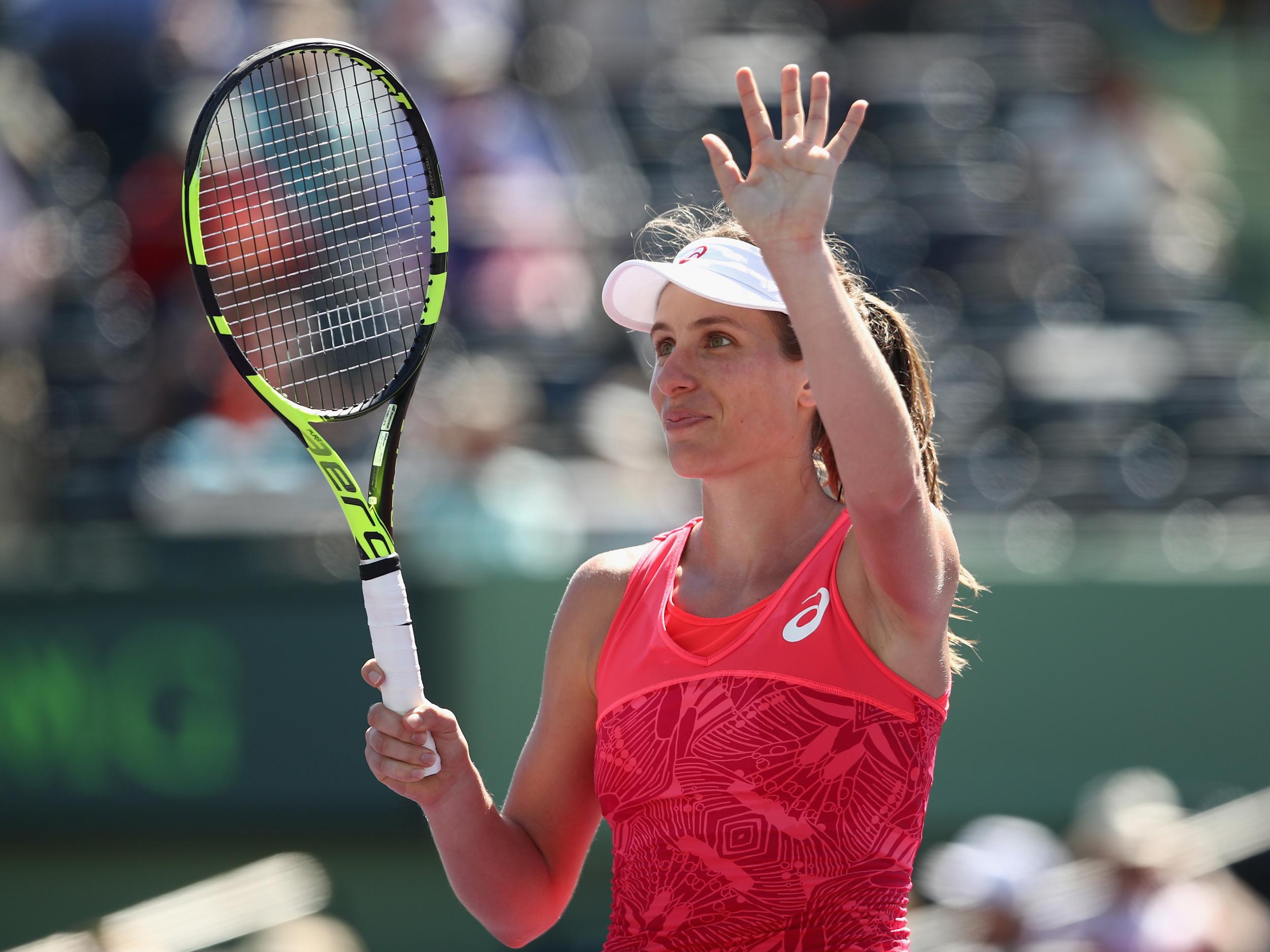 Konta is the first British woman to reach the Miami Open semi-finals