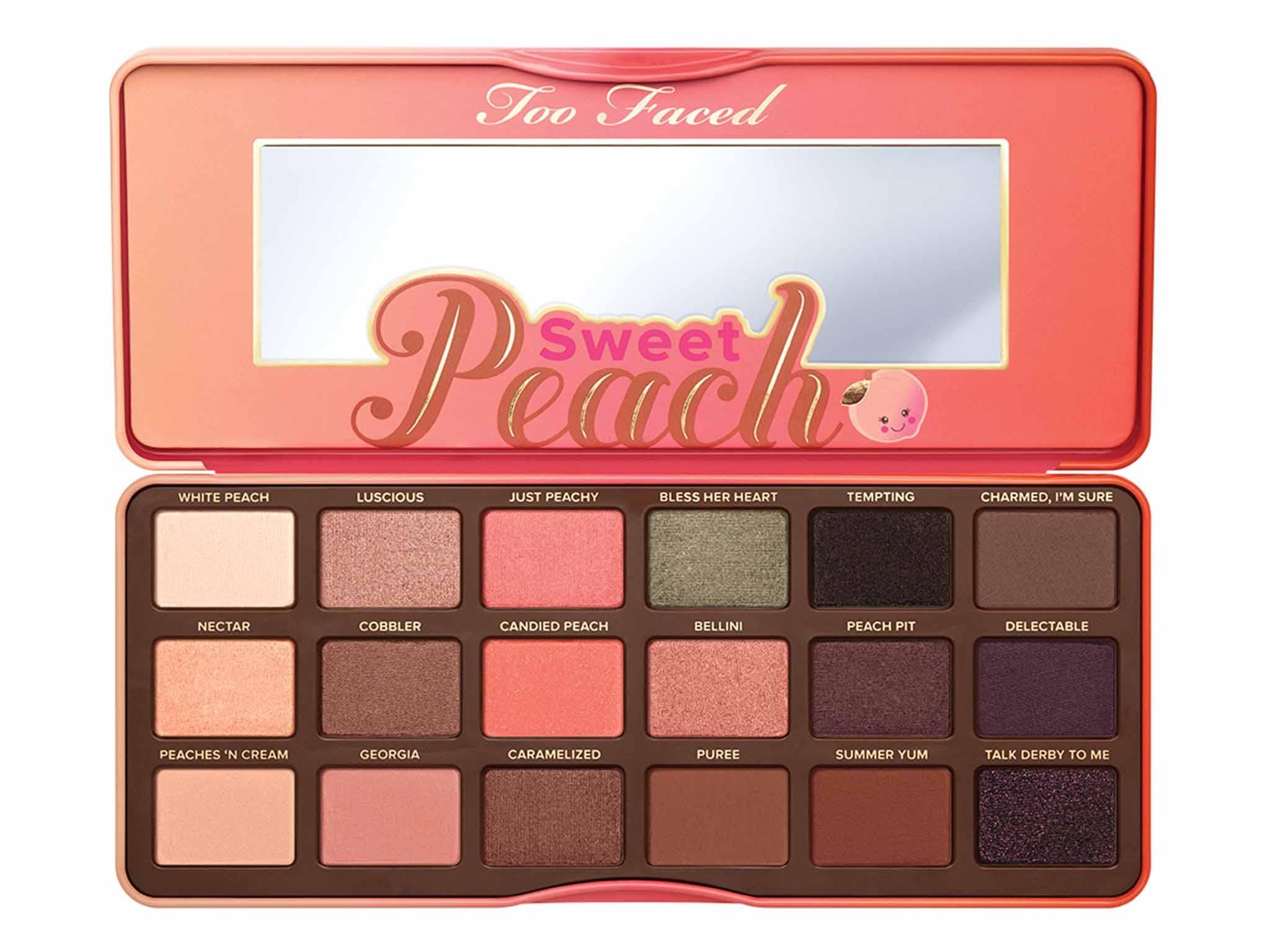 Too Faced Sweet Peach Eye Palette, £39, debenhams.com