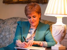 Sturgeon writes letter to requesting second independence referendum