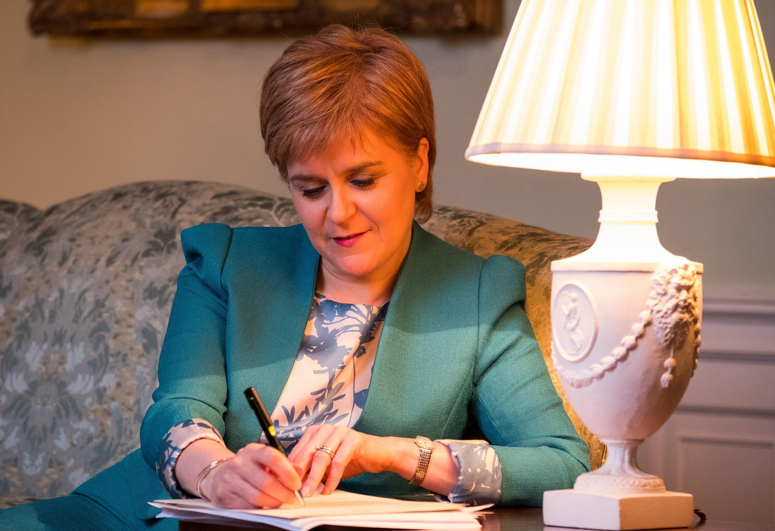 Nicola Sturgeon signs letter asking for second Scottish independence referendum