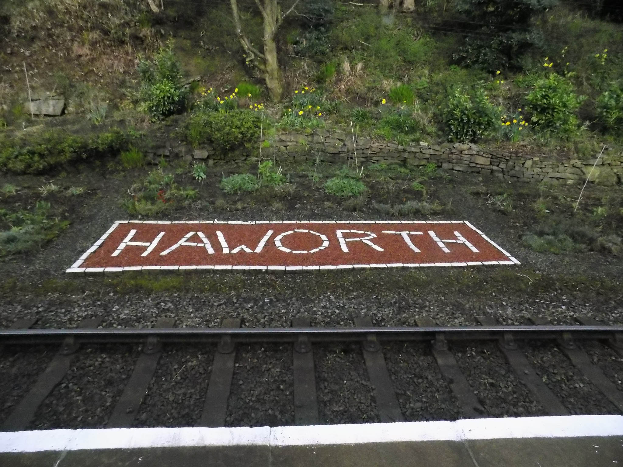 Trackside on the Keighley and Worth Valley Railway