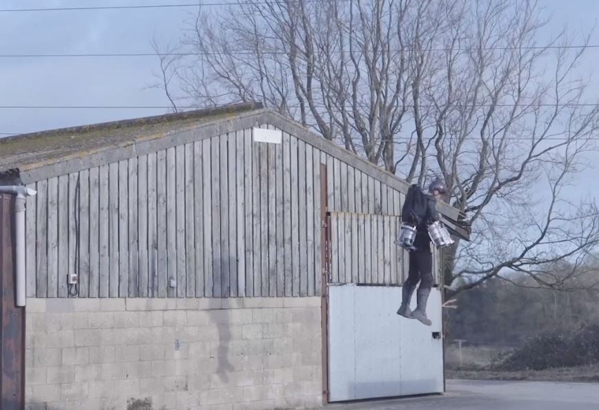 The 'Daedalus' is able to vertically take off and fly using the human body to control speed