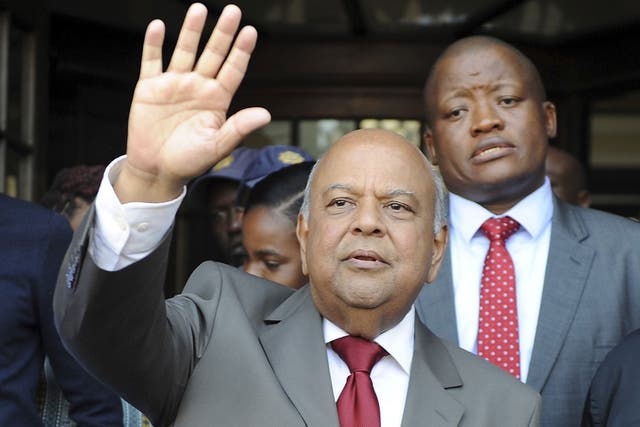 Well-regarded finance minister Pravin Gordhan has lost his job in the reshuffle