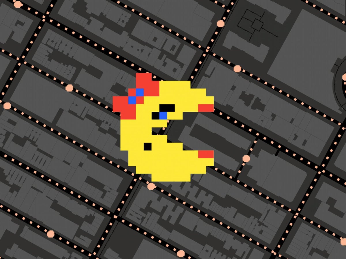 Agora você pode jogar Ms. Pacman no Google Maps