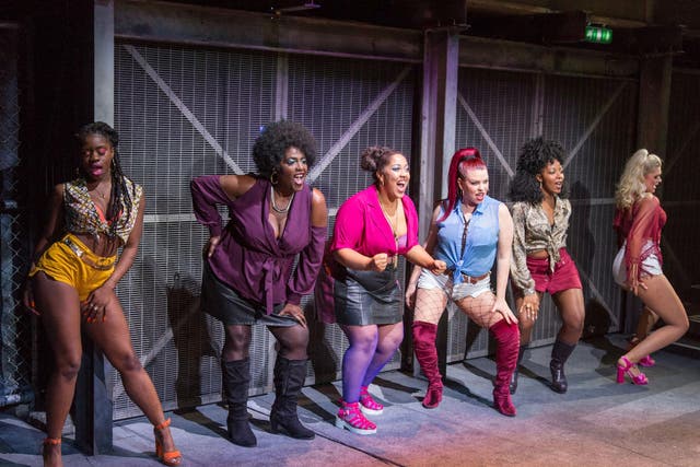 Sharon D Clarke (second left) with the cast of 'The Life' at Southwark Playhouse