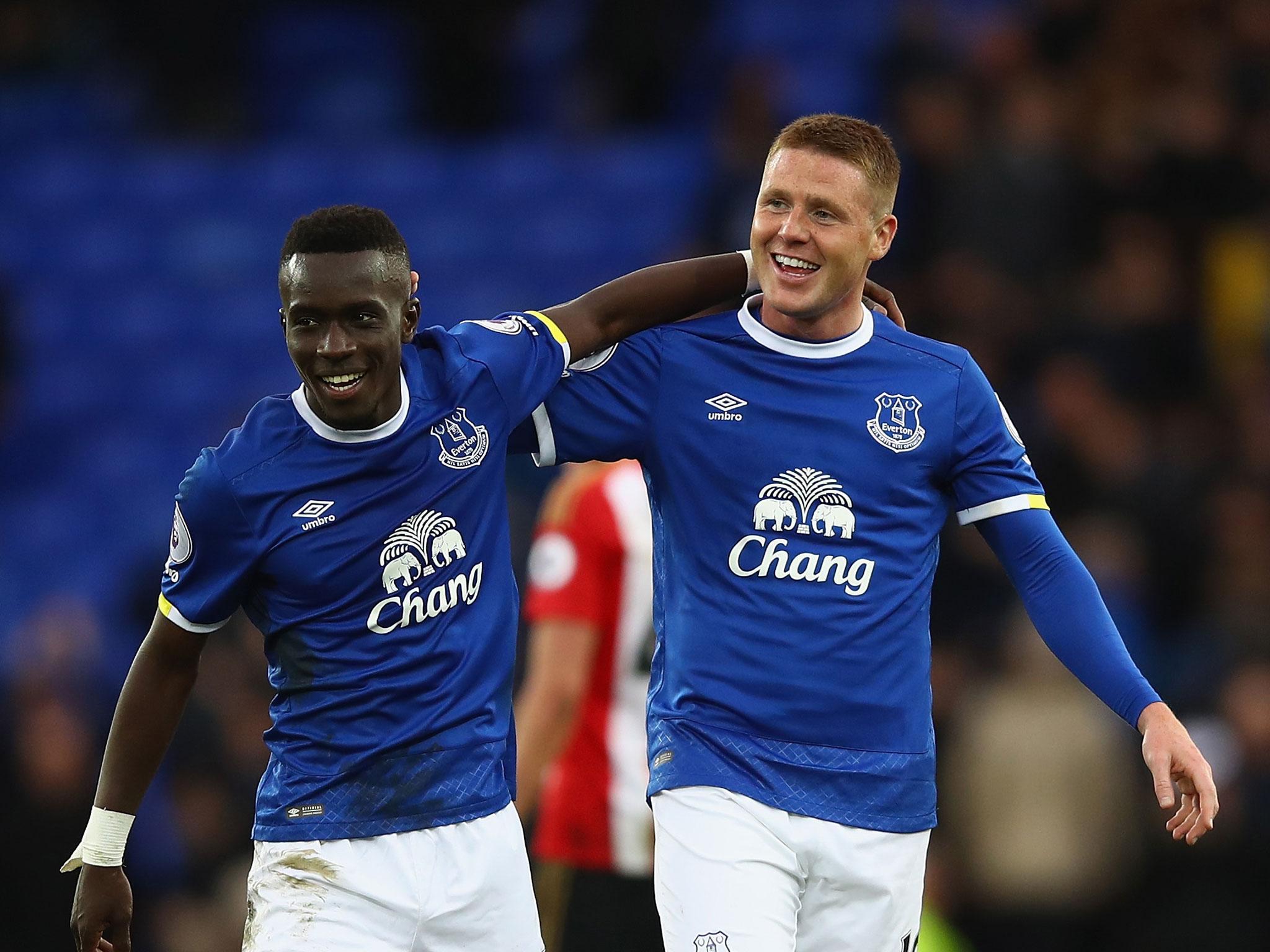 James McCarthy (right) has become the subject of a bitter row between Martin O'Neill and Ronald Koeman