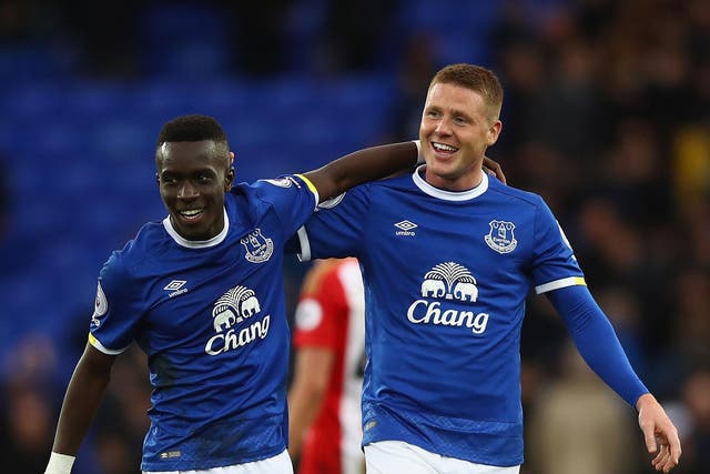 James McCarthy (right) has become the subject of a bitter row between Martin O'Neill and Ronald Koeman