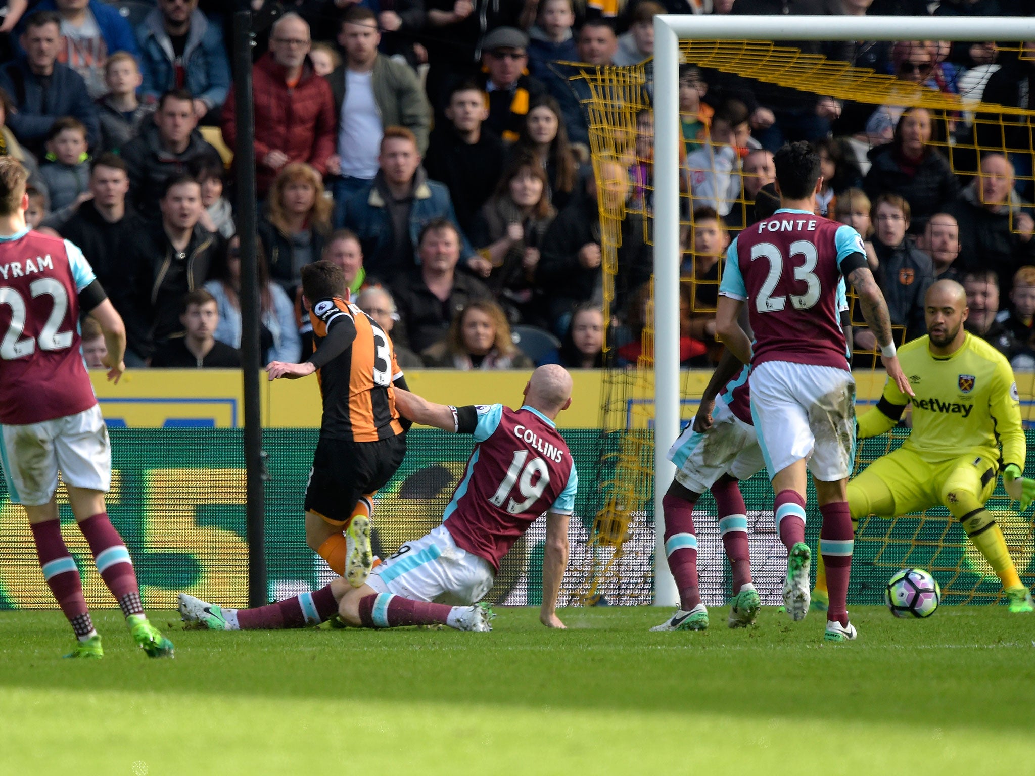 Andrew Robertson equalises for Hull