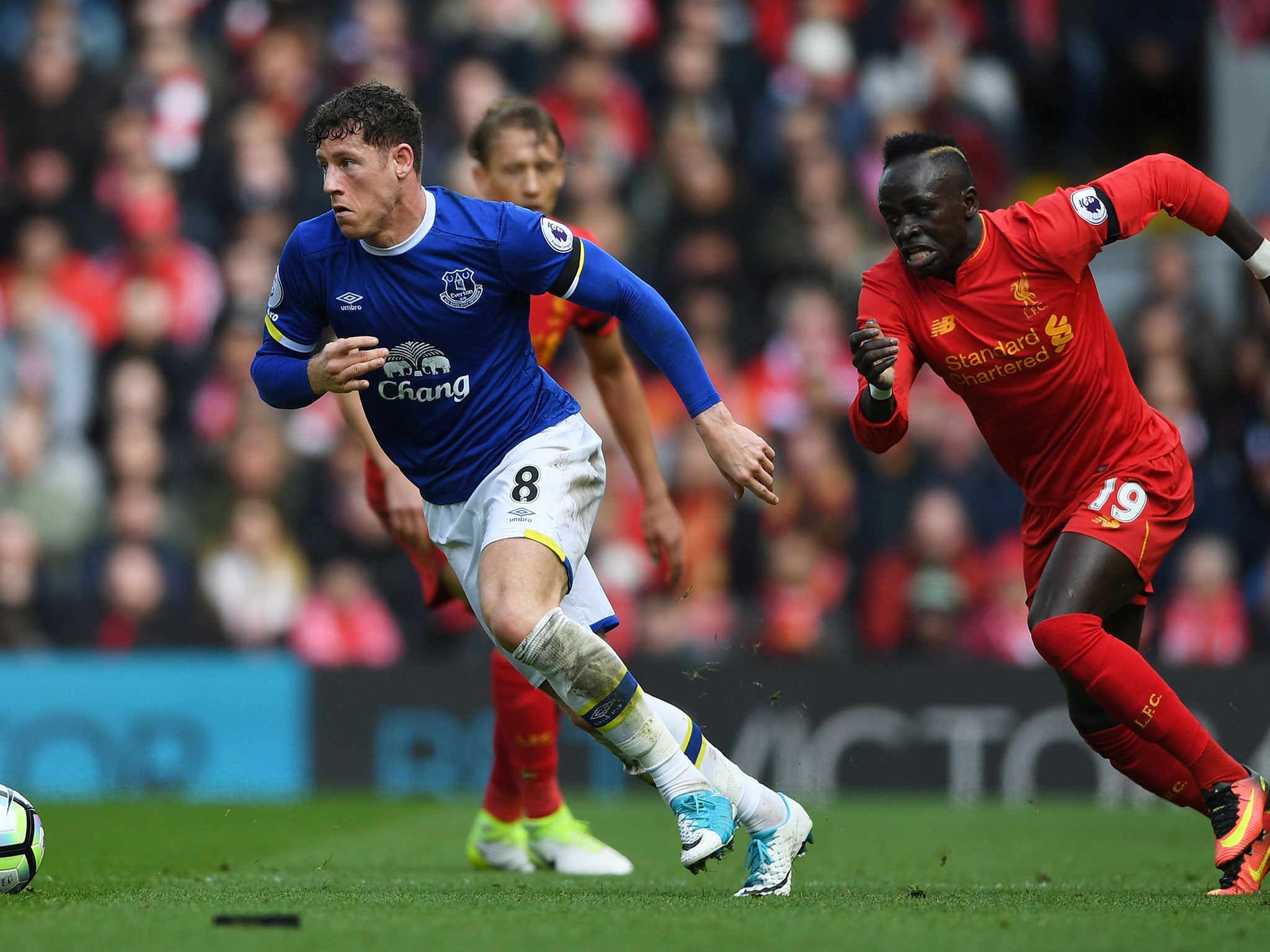 Barkley could have been sent-off as he made a number of poor tackles
