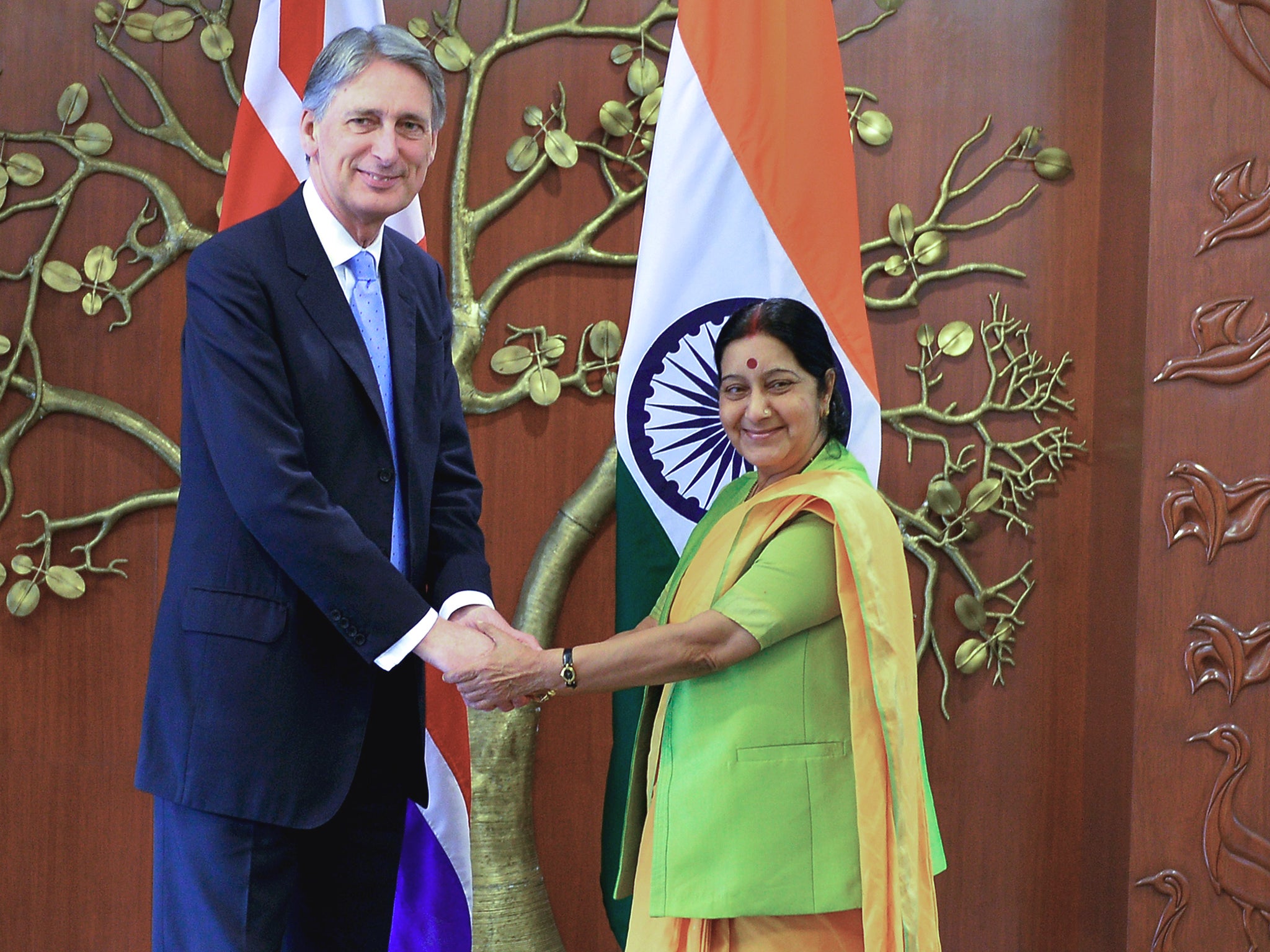 The Foreign Minister met with his counterpart in India, Sushma Swaraj