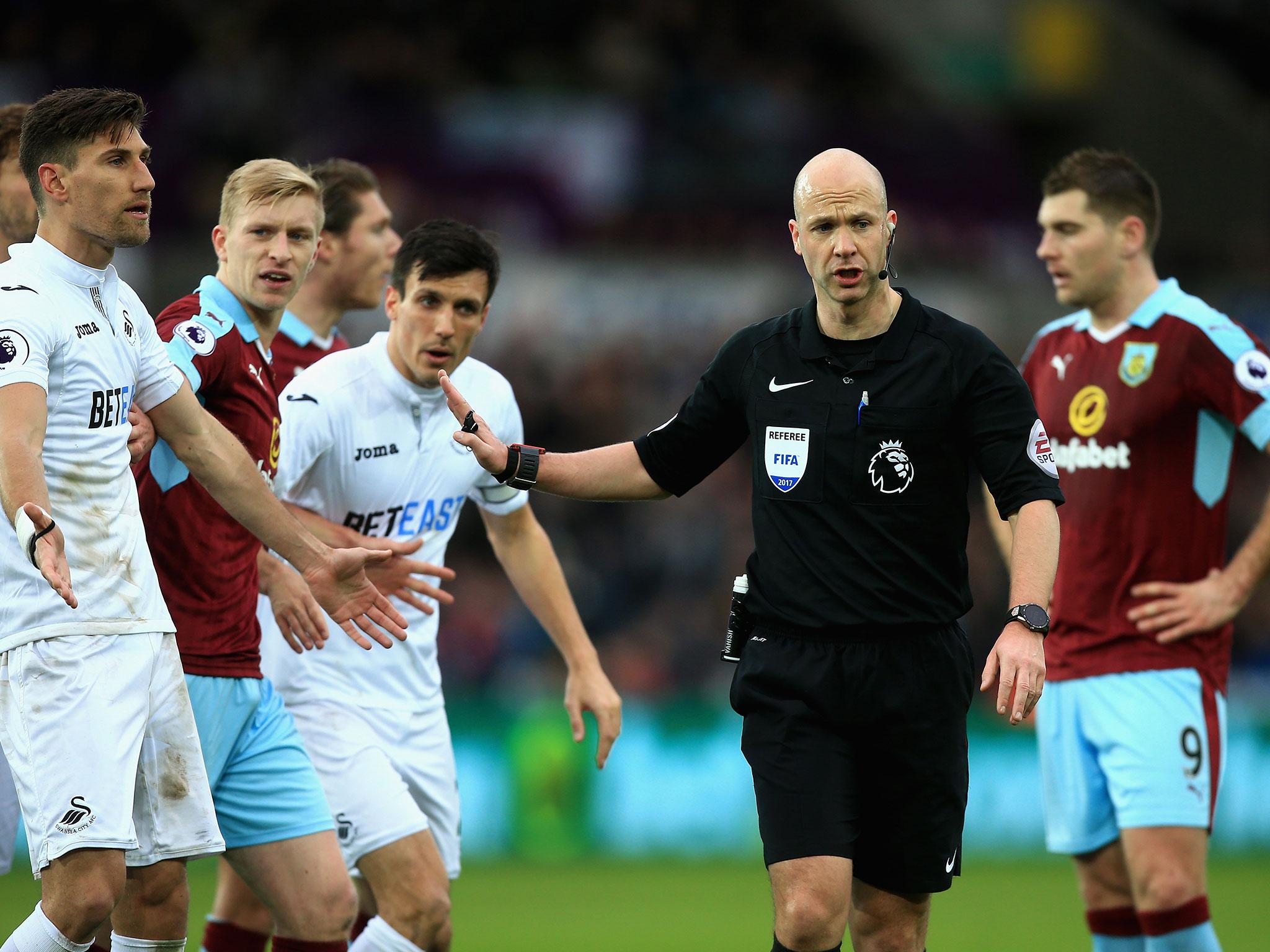 Anthony Taylor has regrets over his decision to award Burnley a penalty against Swansea
