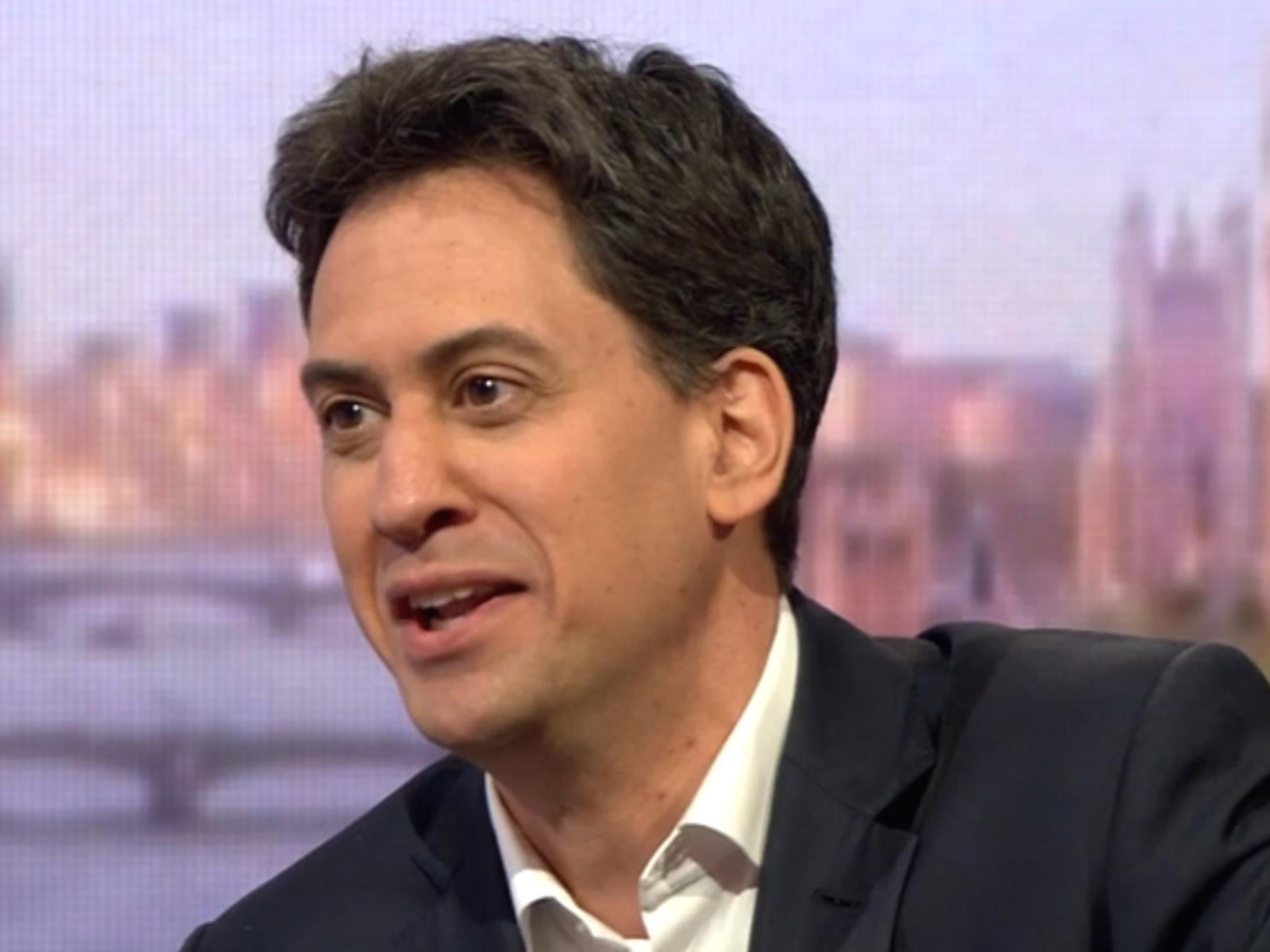 Ex-Labour leader Ed Miliband on the Andrew Marr Show