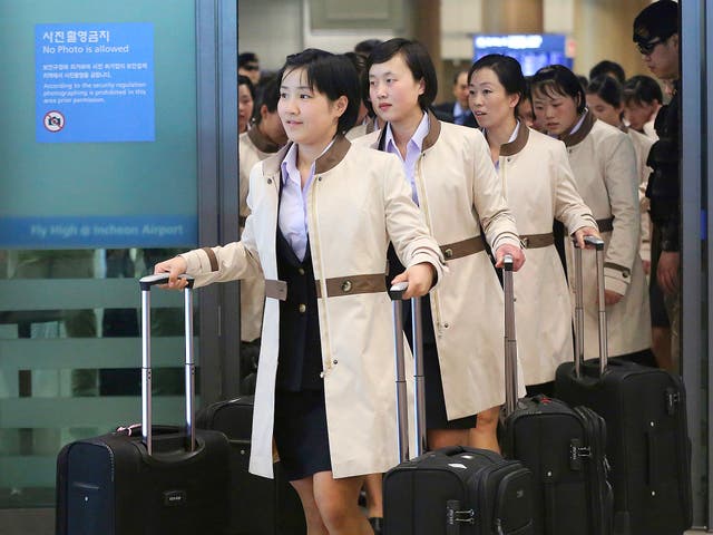 North Korea's women ice hockey team