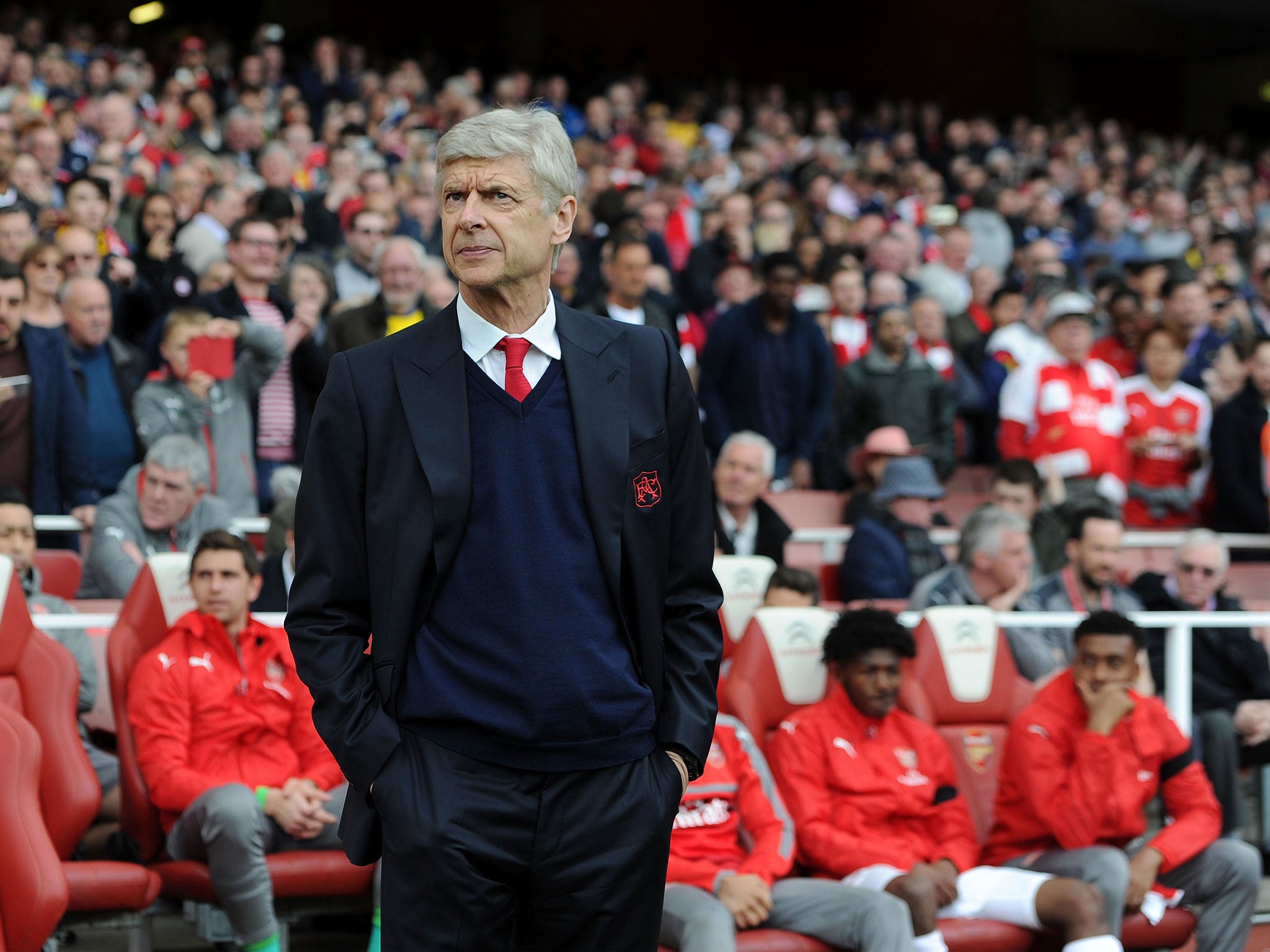 Wenger endured another turbulent afternoon at the Emirates