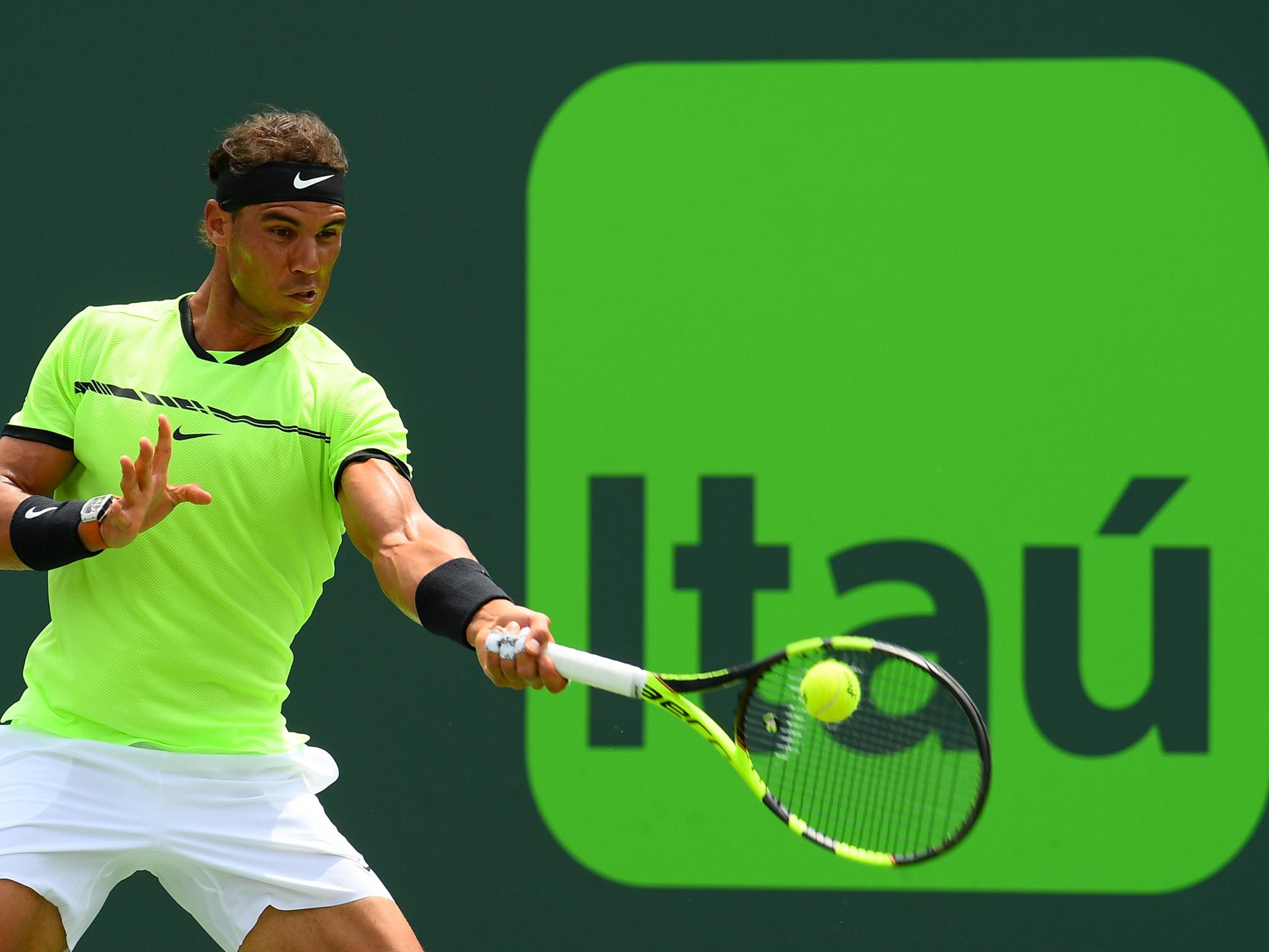 But Nadal also came racing out the blocks, impressing with his powerful groundstrokes.