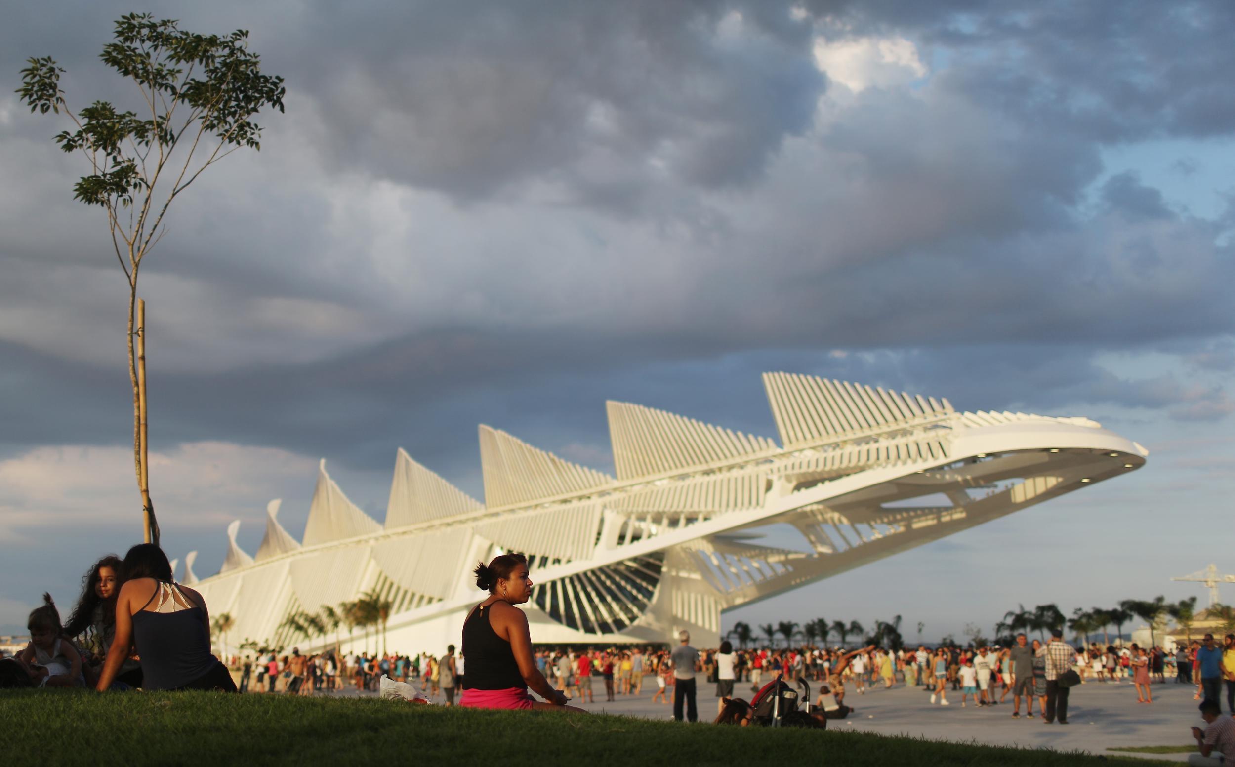 Calatrava's Museum of Tomorrow is located at the port where enslaved Africans were brought to Brazil